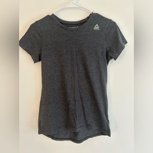 2 Athletic T-Shirts. Reebok Size Xs. Grey and Black shirt. Super soft!